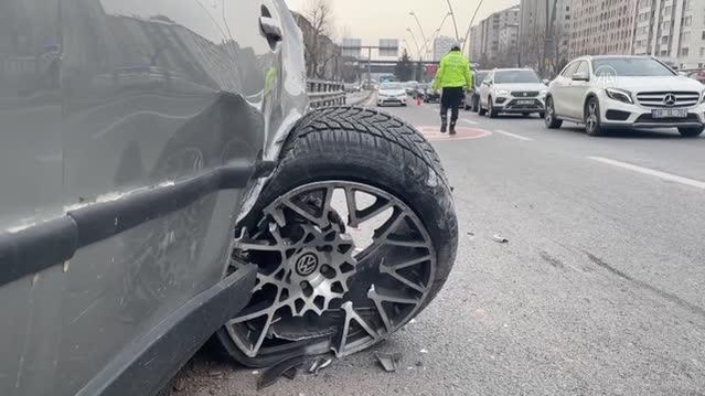 Zincirleme trafik kazasında 1 kişi yaralandı