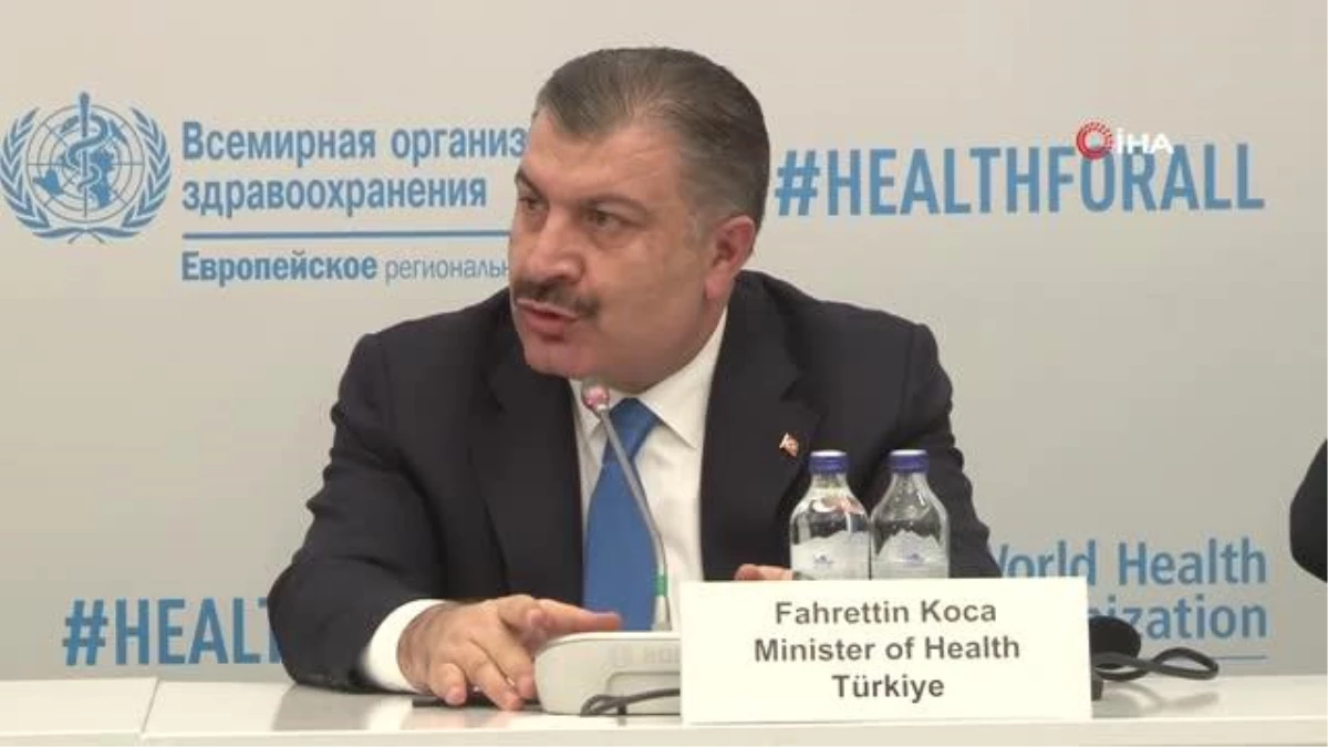 Bakan Koca, Avrupa Bölgesi Göç ve Sağlık Yüksek Düzeyli Toplantısı\'nda konuştu