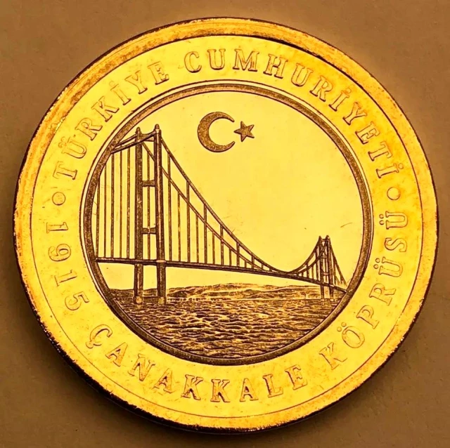 Çanakkale Köprüsü'nün açılışına özel basılan gümüş paralar, 520 TL'den satışa sunulacak