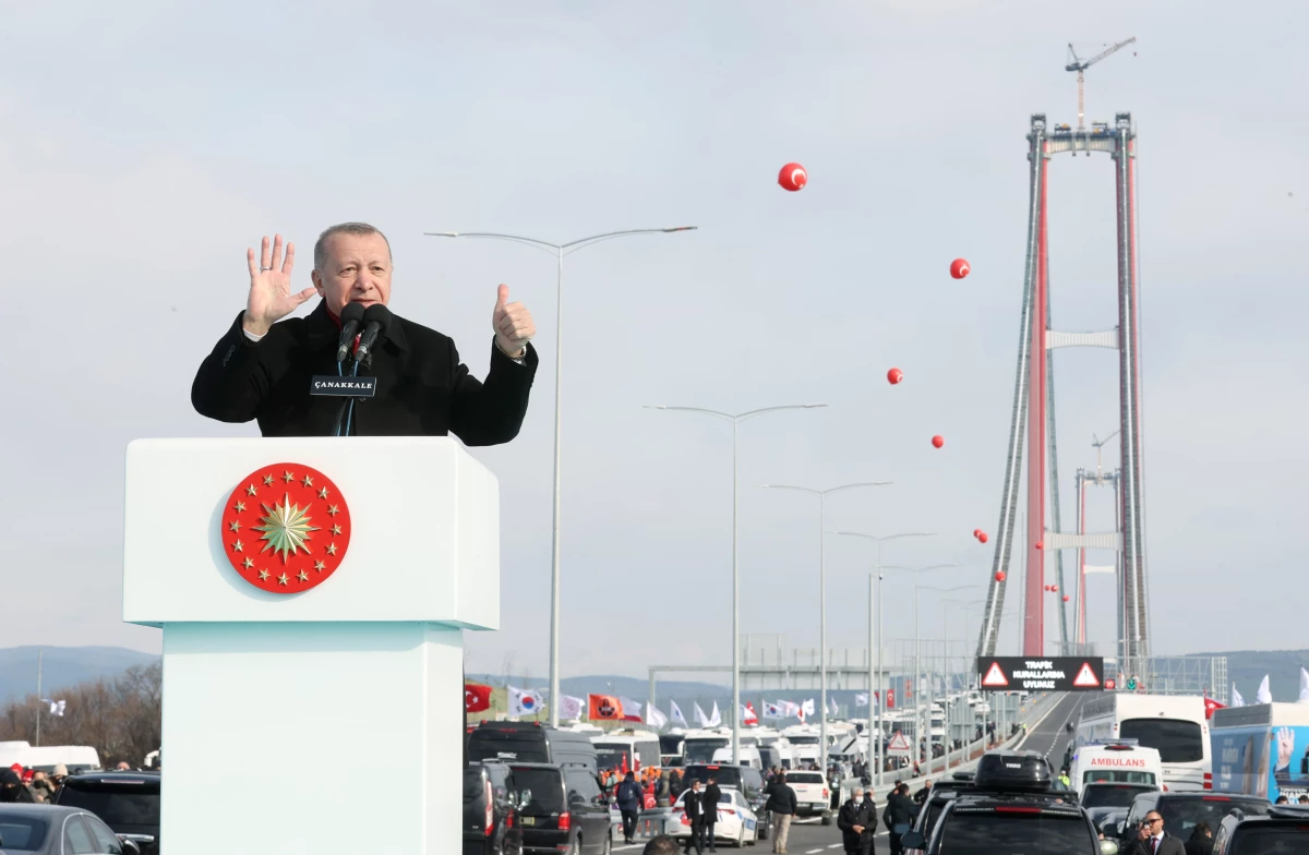 Cumhurbaşkanı Erdoğan, 1915 Çanakkale Köprüsü ve Malkara-Çanakkale Otoyolu açılış töreninde konuştu: (3)