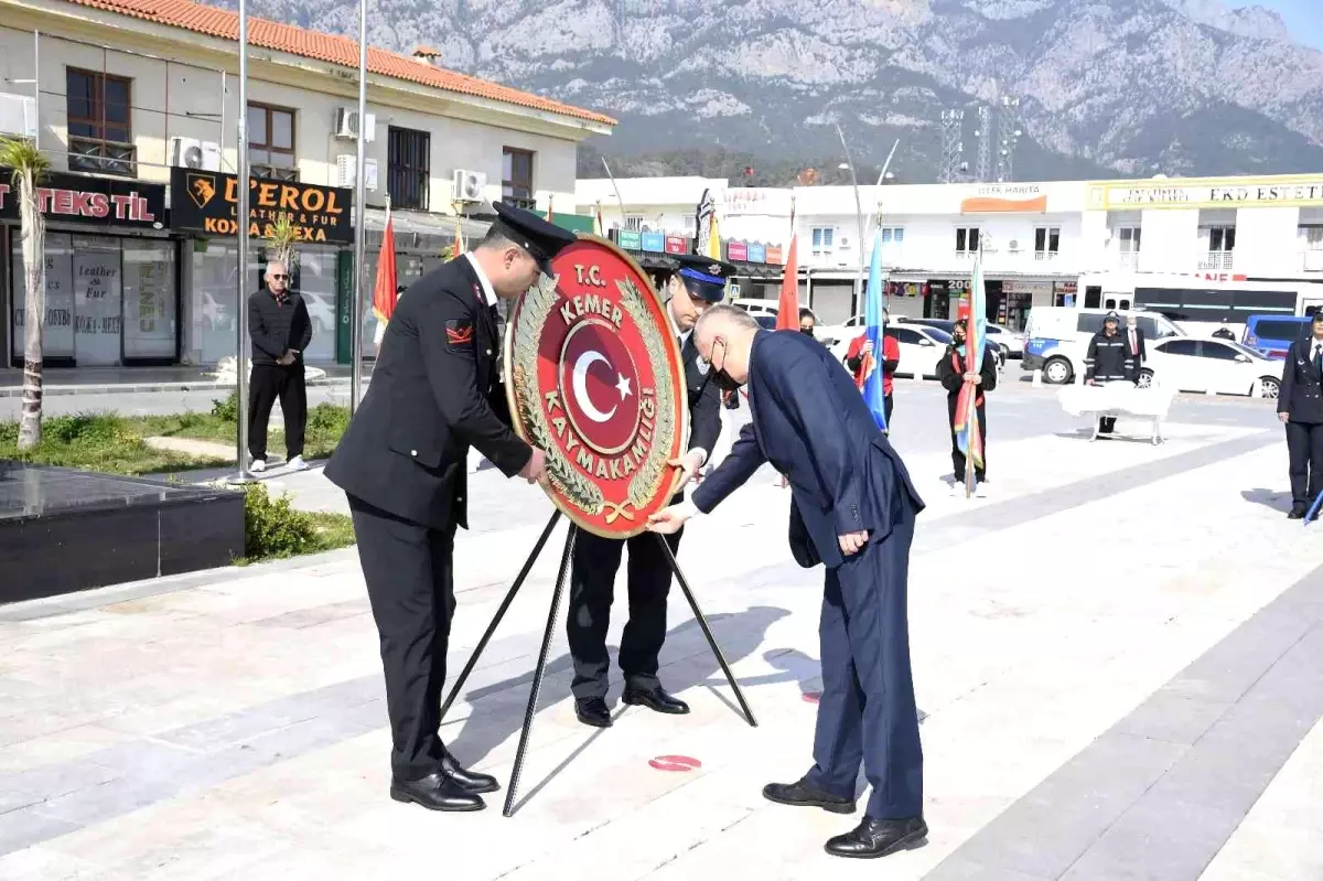 Kemer\'de Çanakkale Zaferi törenle kutlandı