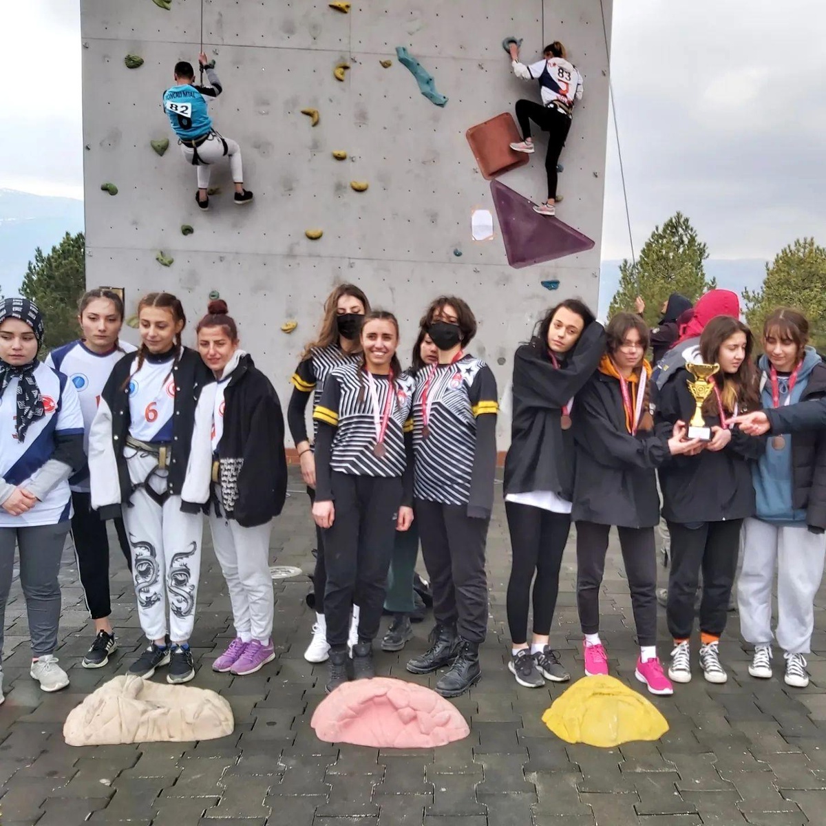 Köprüören Tek Termik Ortaokulu Spor Tırmanışı Dalı\'nda 5 kupa kazandı