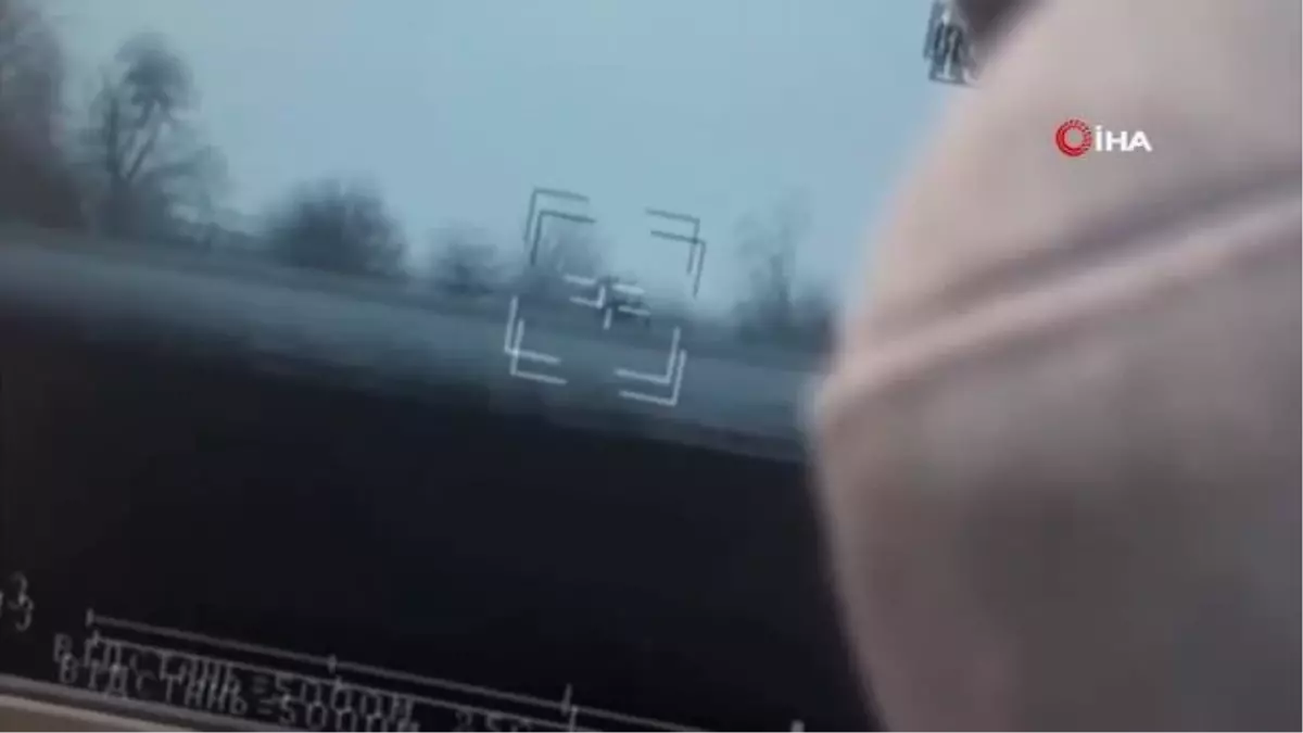 Ukrayna ordusu Rus askeri araçlarını imha etti