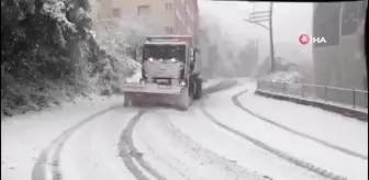 Zonguldak'ta aniden bastıran kar hayatı olumsuz etkiledi