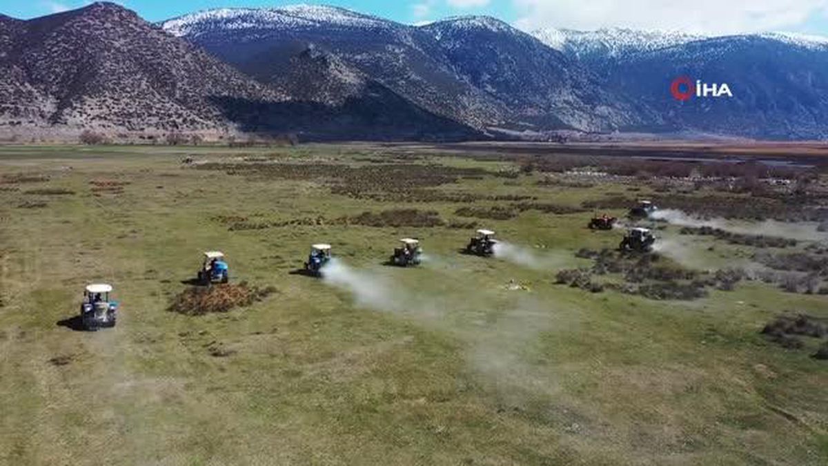 11 bin hayvanın yararlanacağı projede meralar ıslah ediyor