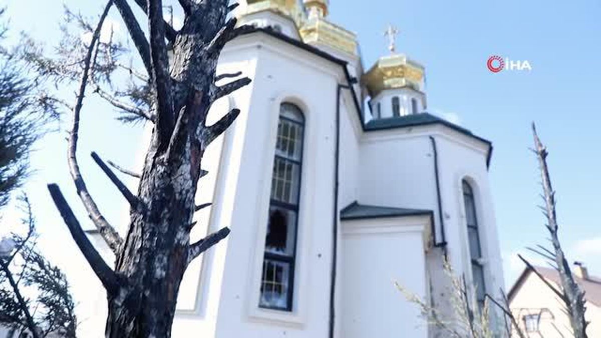 Irpin'deki sivil yerleşim yerlerinde büyük yıkım