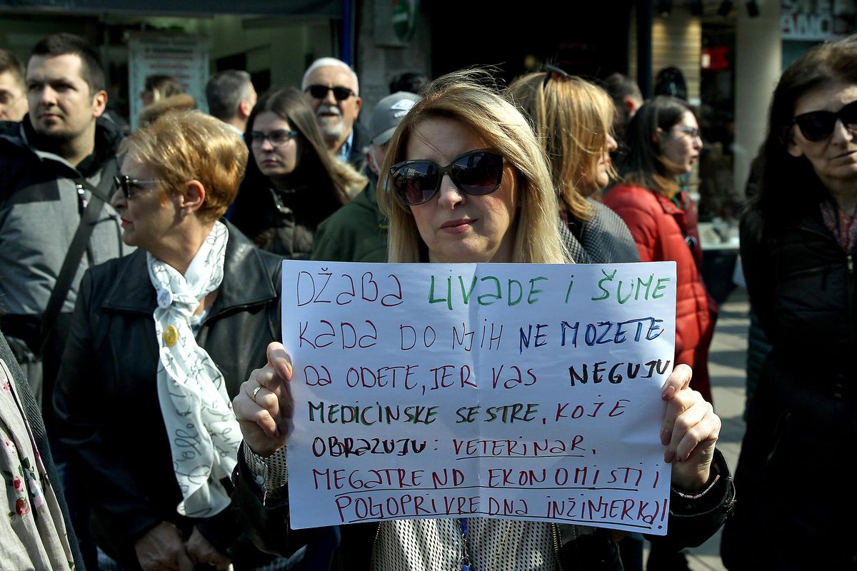 Sırbistan\'da çevrecilerin protestoları devam ediyor