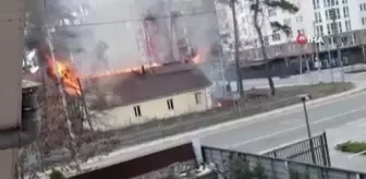 (KİEV-EK)- Irpin'de sivil yerleşim alanları vuruldu