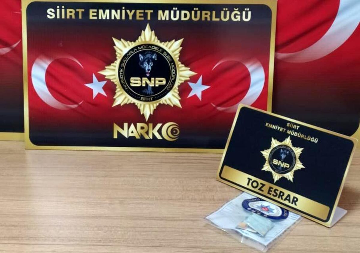 Siirt\'te şüpheli şahıs üzerinde uyuşturucu madde ele geçirildi