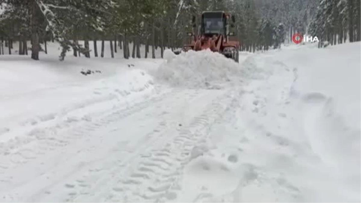 Amanoslar\'da kardan kapanan yayla yolları ulaşıma açılıyor