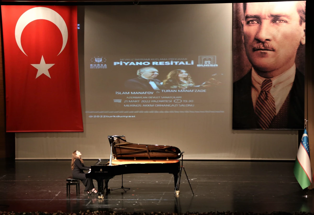 Azerbaycan devlet sanatçıları Bursa\'da piyano resitali sundu