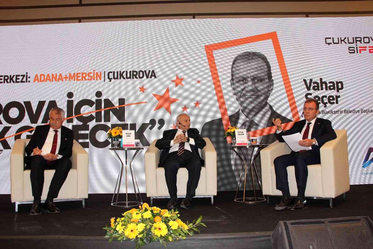 Başkan Seçer ve Başkan Karalar, Mersin ve Adana\'nın kentin güç birliği için bir araya geldi