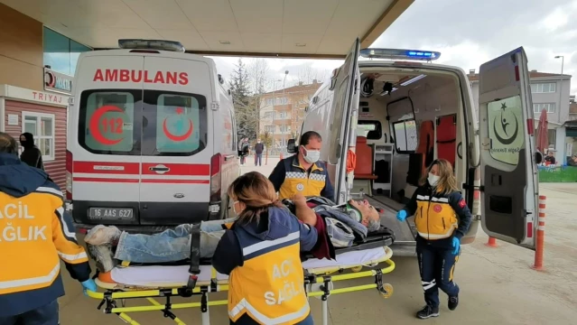 Bursa'da üçüncü kattan düşen işçi ağır yaralandı