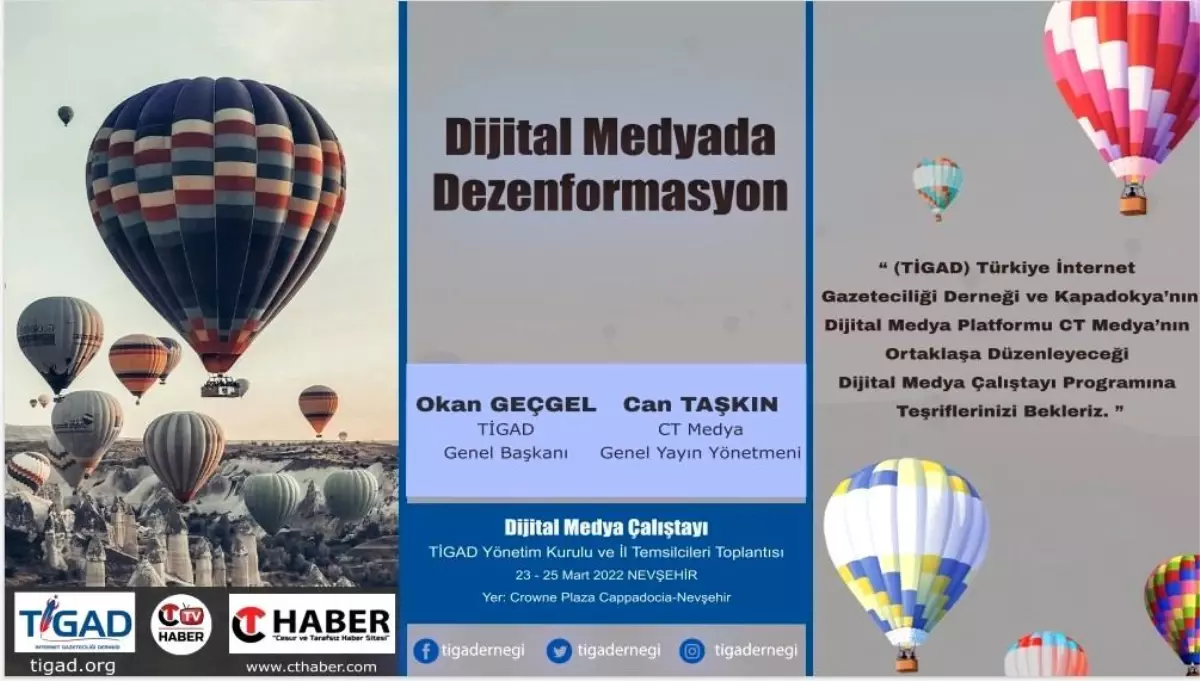 "Dijital Medyada Dezenformasyon" Çalıştayı Nevşehir\'de yapılacak