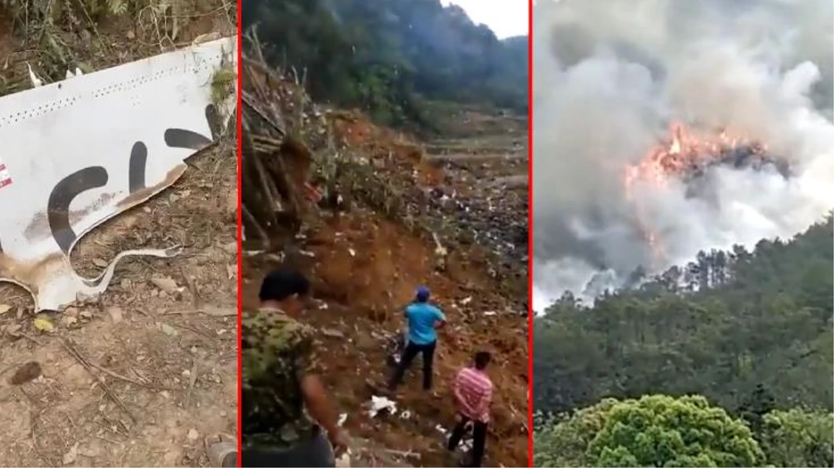 Son dakika: Çin\'de uçak düştü, yangın çıktı! 133 yolcuyu taşıyordu, resmi bir açıklama yapılmadı