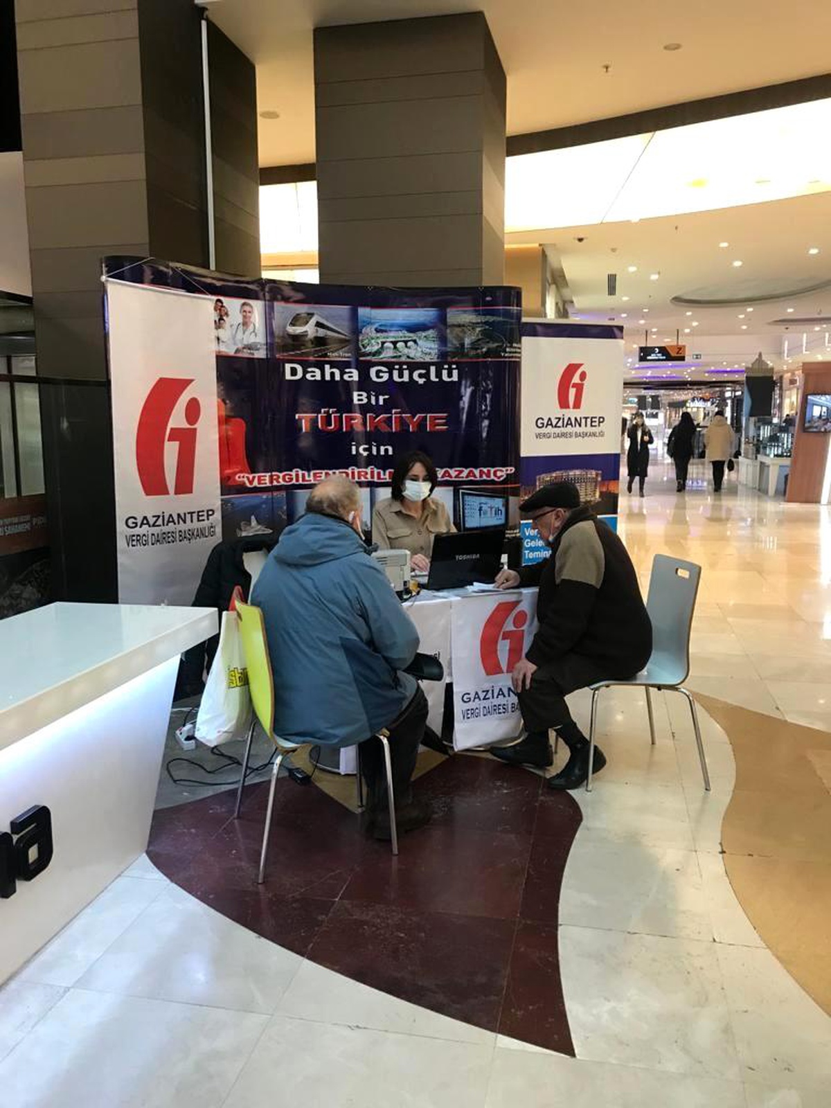Vergide beyanında kabul masası kolaylığı