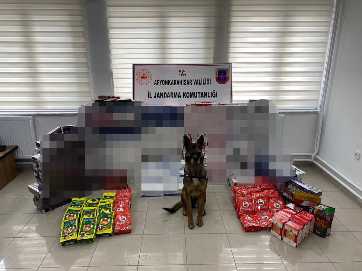 Afyonkarahisar\'da 8 bin 692 paket kaçak sigara ele geçirildi