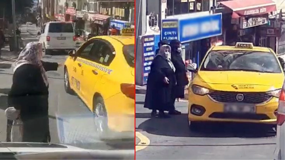 Taksiciler yaşlı kadının mesafesi kısa deyip almadı! Ayakta durmakta zorluk çeken kadın feryad etti