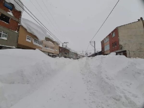Karadeniz'de kar esareti; araçlar kayboldu, evlerin girişleri kapandı
