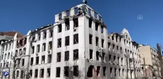 Rusya saldırısı altındaki Harkiv kentinde binalar ağır hasar gördü