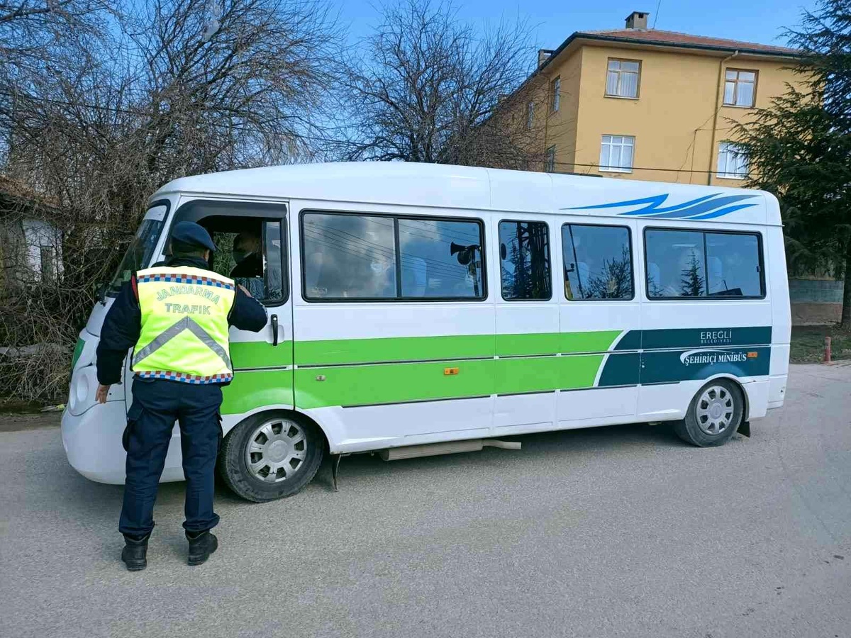 Ereğli\'de sivil jandarma trafik timleri görev başında