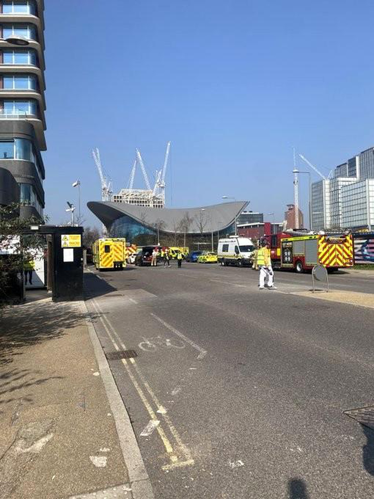 Londra\'daki olimpiyat parkında "gaz sızıntısı" paniği