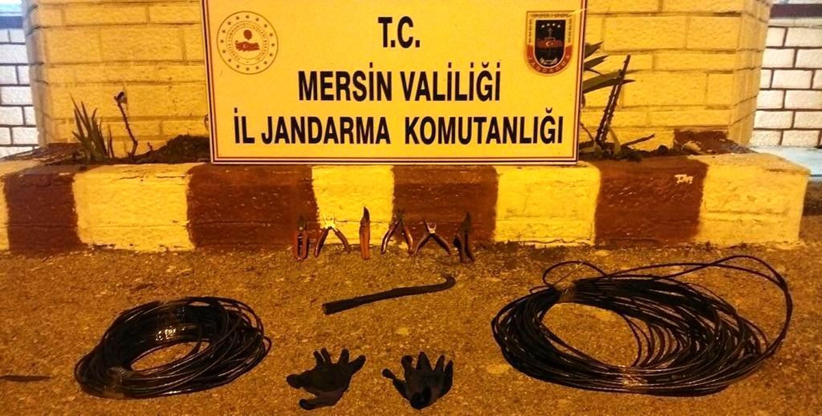 Mersin\'de kablo hırsızlığı zanlıları yakalandı
