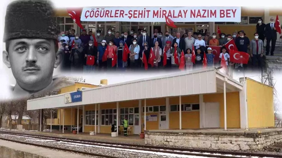Son dakika haberi... Şehit Yarbay Nazım Bey\'in adı, şehit olduğu Çöğürler Tren İstasyonu\'nda yaşayacak