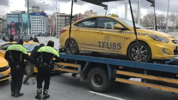 Şişli'de taksi denetimi