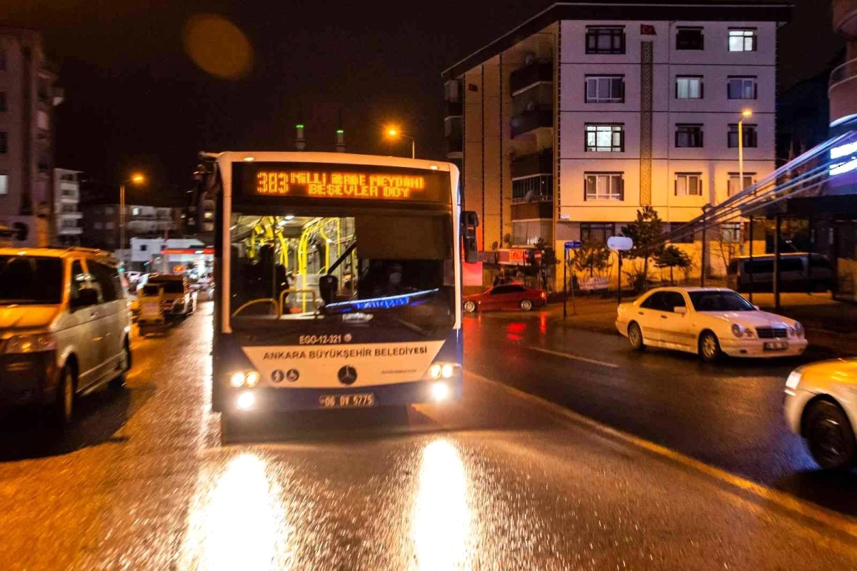Ankara\'da EGO otobüslerinde 24 saat ulaşım tekrar başlıyor
