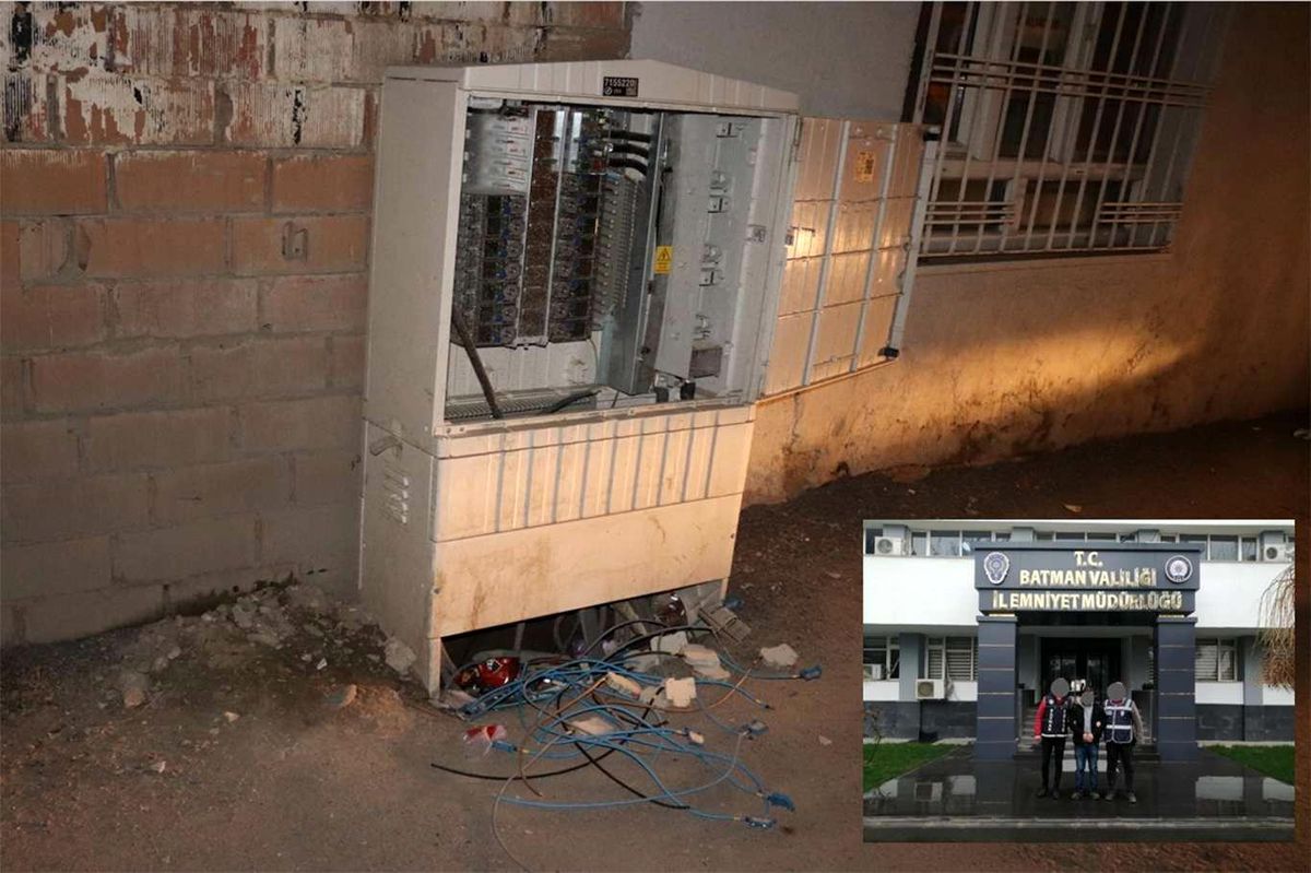 Batman\'da kablo hırsızları yakalandı