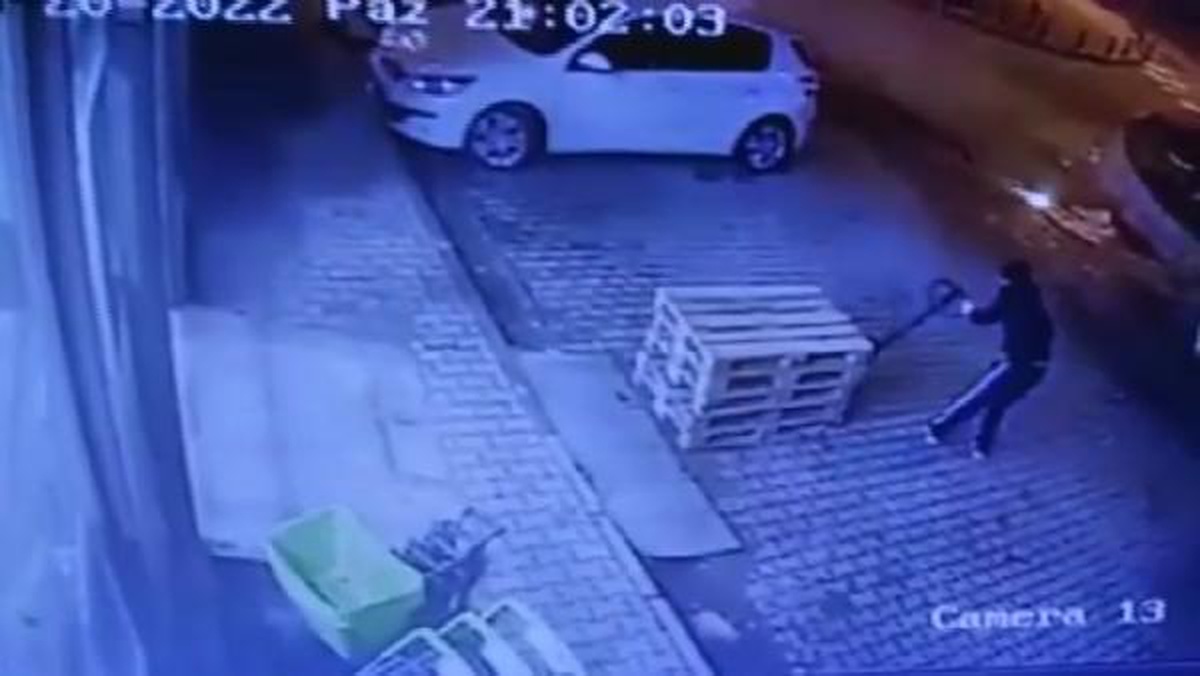 BÜYÜKÇEKMECE\'DEKİ PALET HIRSIZLARI KAMERADA