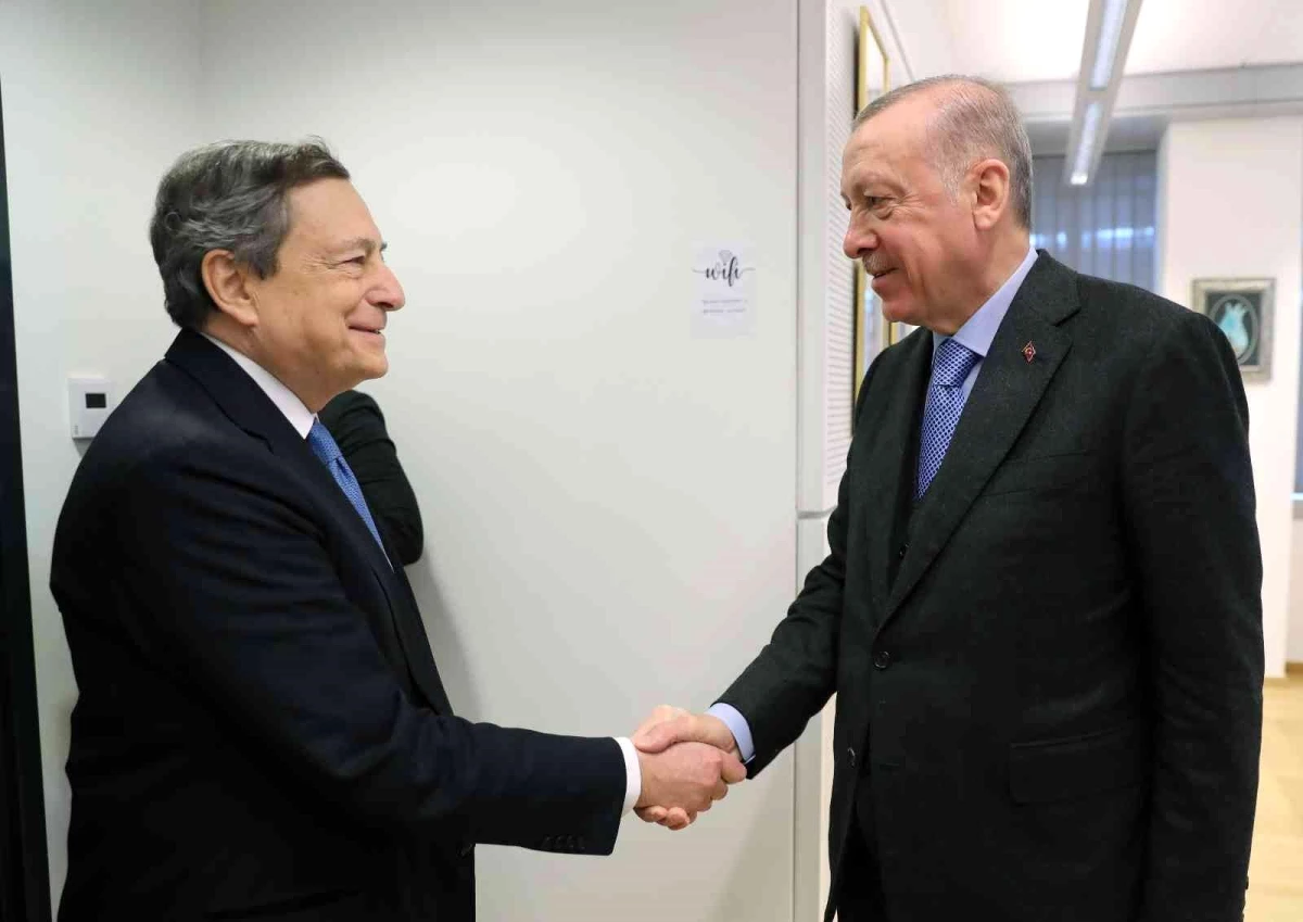 Son dakika haberleri | Cumhurbaşkanı Erdoğan, İtalya Başbakanı Draghi ile bir araya geldi