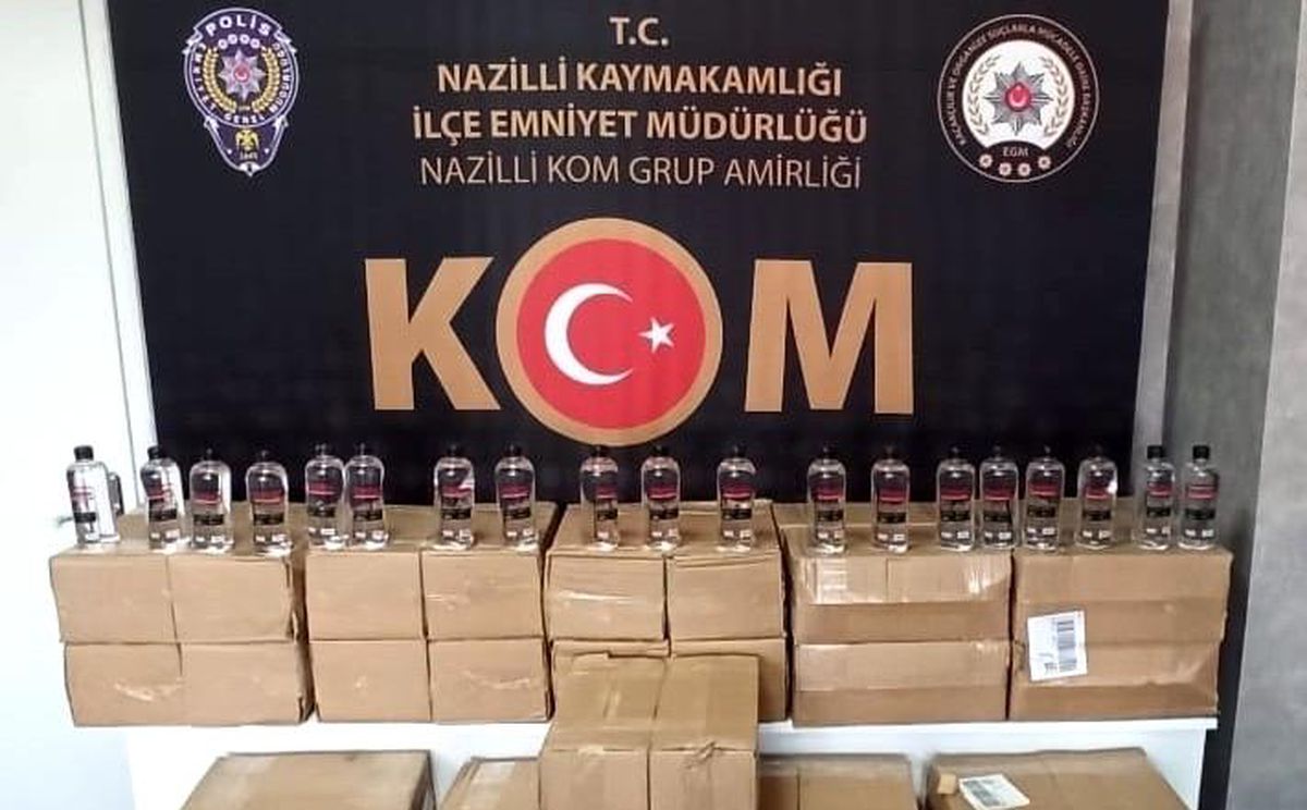 Nazilli\'de 220 litre etil alkol ele geçirildi