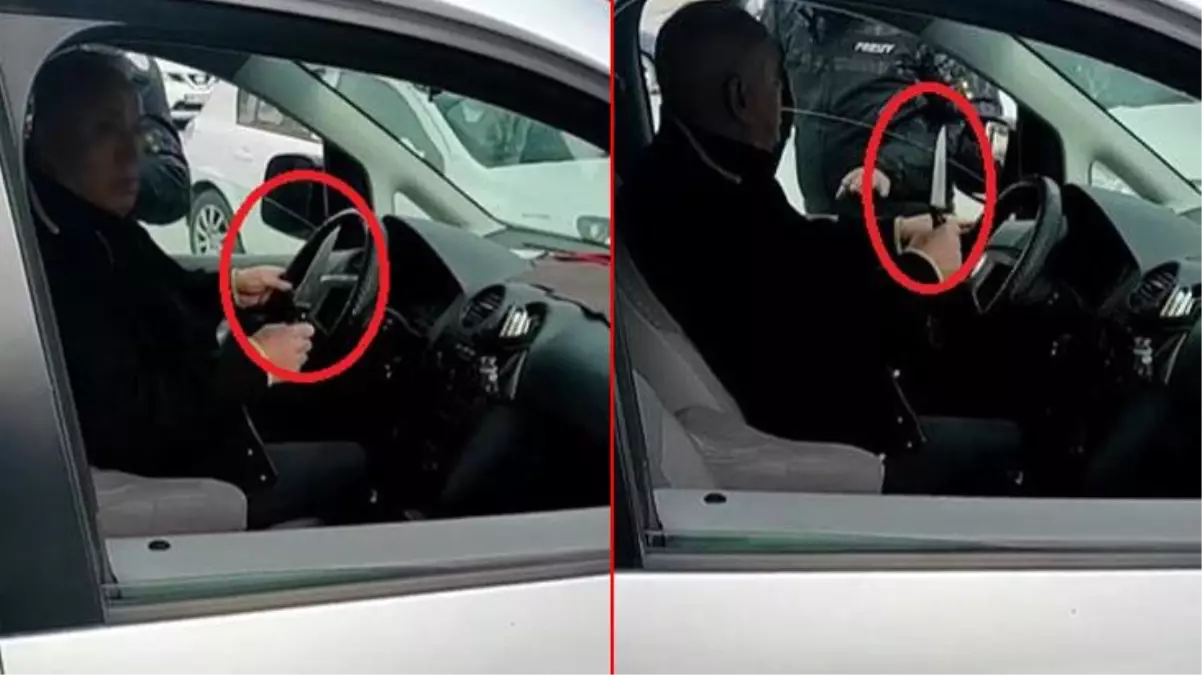 Burası Ankara! Trafikte sürücüler yol verme kavgasına girişti, biri eline ekmek bıçağını dahi aldı!