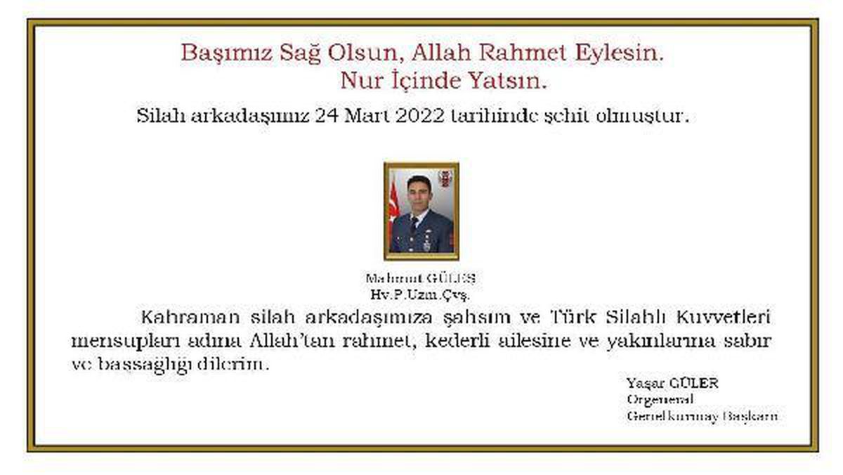 MSB: İzmir'de Uzman Çavuş silah kazası sonucu şehit oldu (3)