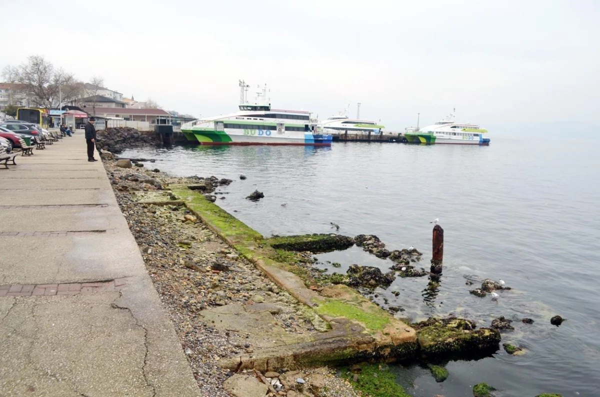 Mudanya\'da deniz çekildi acı hatıralar canlandı