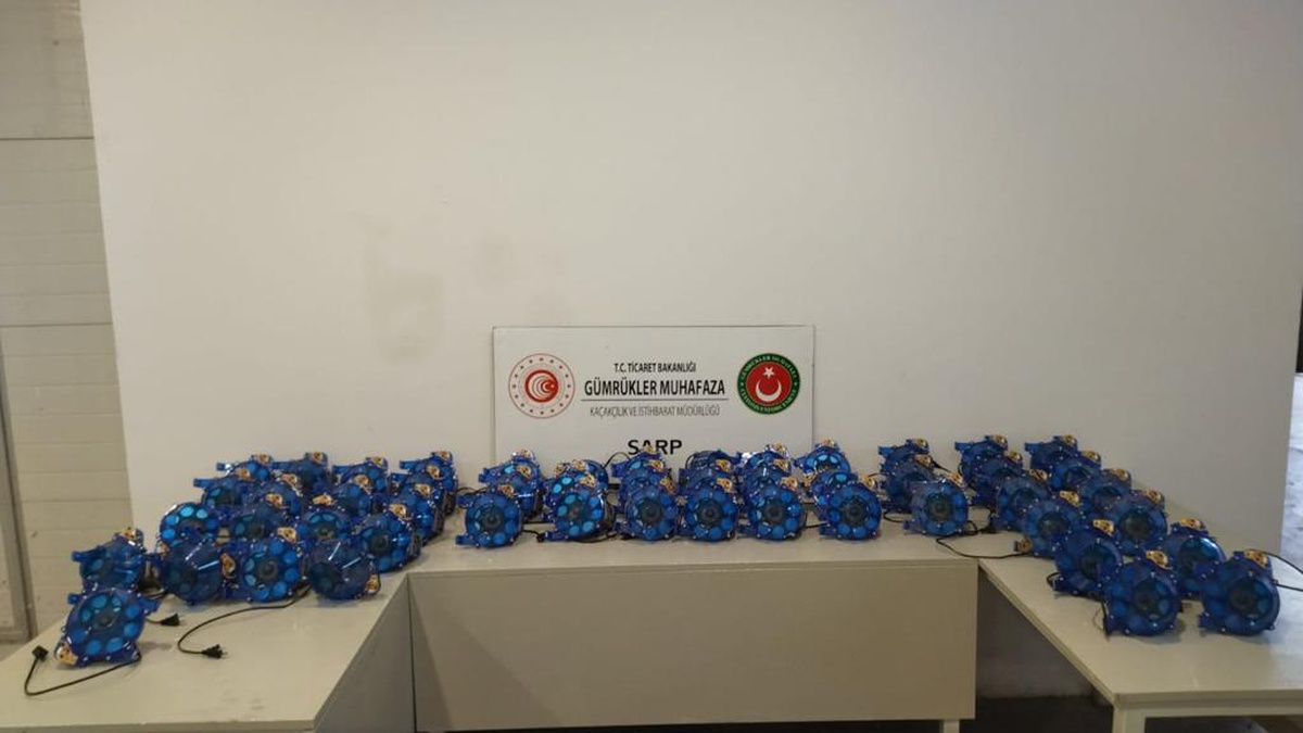 Sarp Sınır Kapısı\'nda kaçak oyun makineleri ele geçirildi