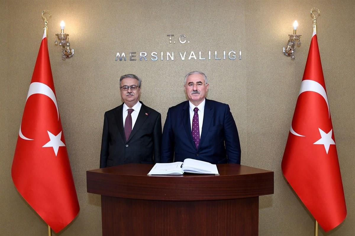 Yargıtay Başkanı Akarca, Mersin Valisi Su\'yu ziyaret etti