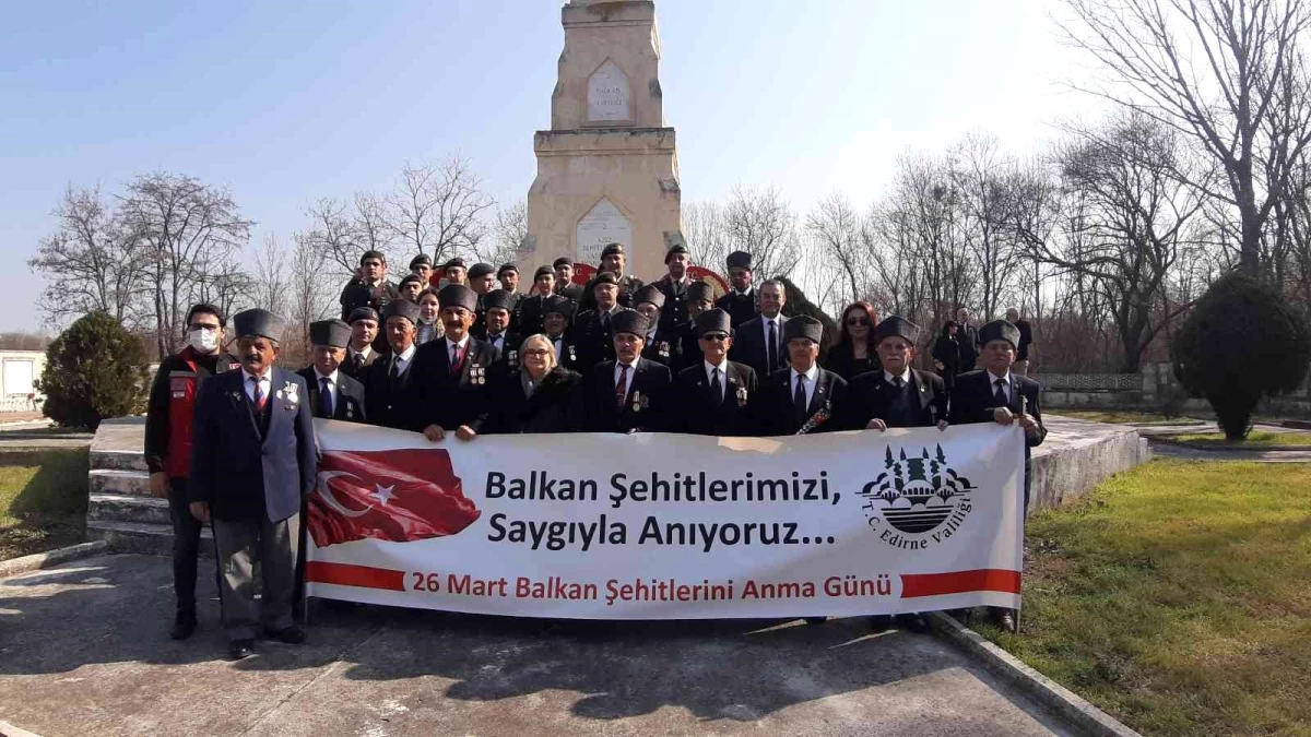Edirne\'de Balkan Şehitleri anısına tören düzenlendi