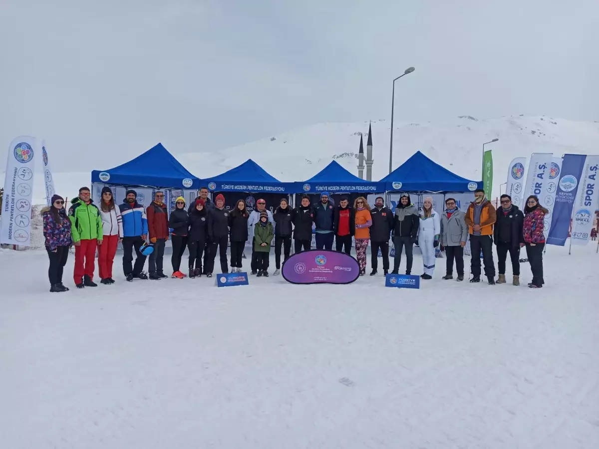 Modern pentatlonda 'süper atlet serisi'nin ilki Erciyes Kayak Merkezi'nde yapıldı