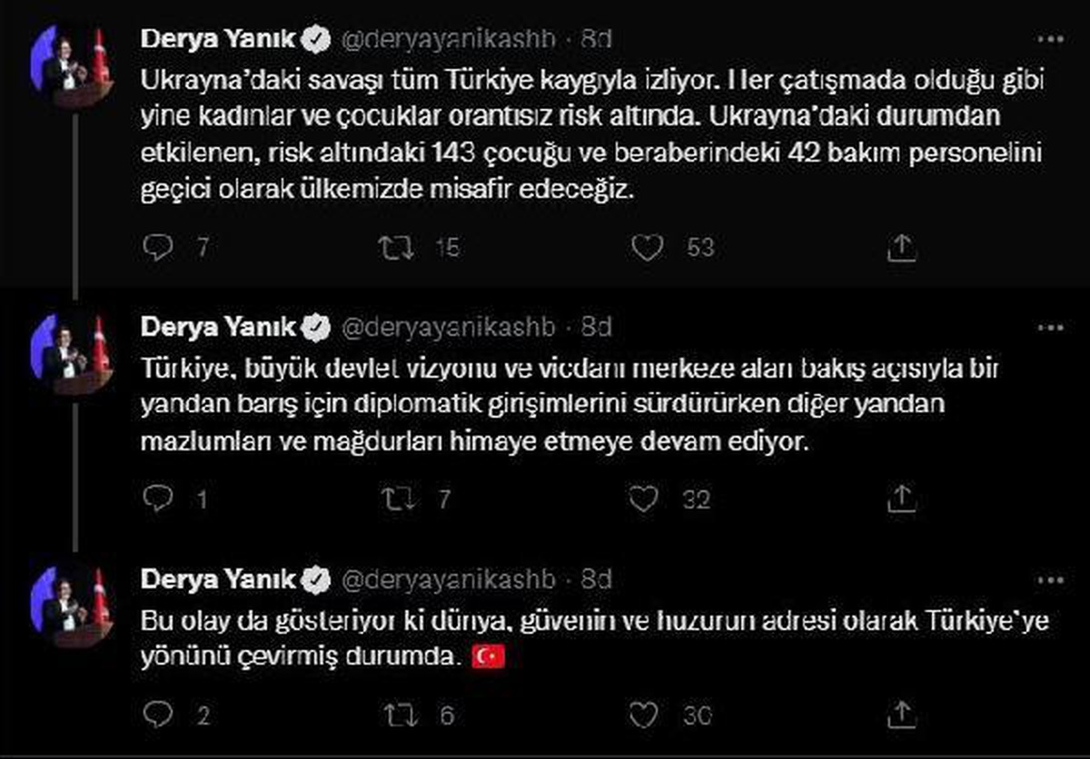 Ukrayna\'dan tahliye edilen yetim çocuklar Türkiye\'ye getiriliyor (2)