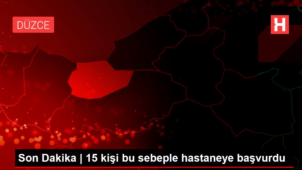 Son Dakika | 15 kişi bu sebeple hastaneye başvurdu