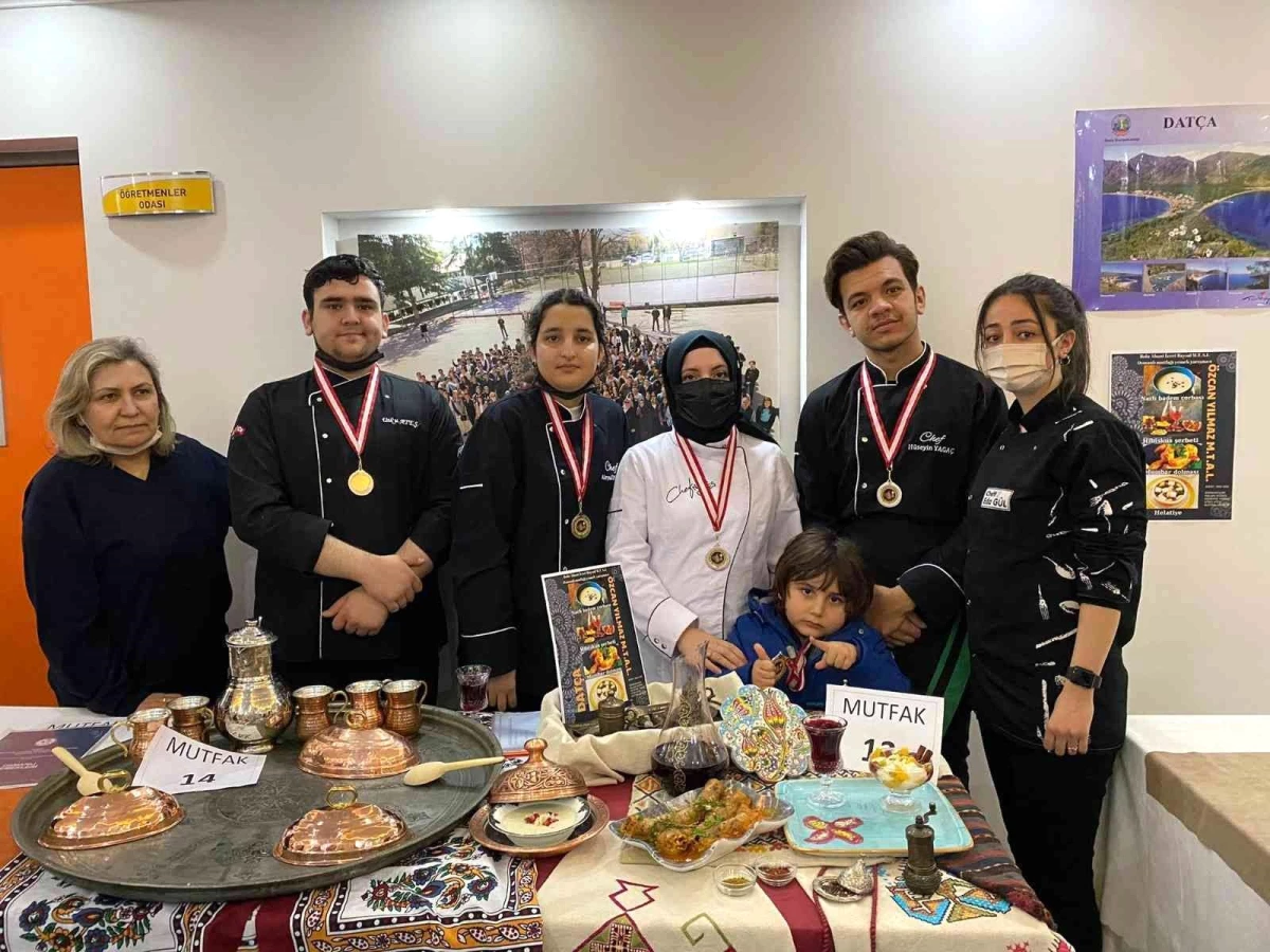 Datçalı öğrenciler \'Osmanlı Mutfağı Yemek Yarışması\'ndan 5 gümüş madalya ile döndü