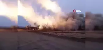 (HARKOV)- Rusya, Ukrayna Mevzilerini Çok Namlulu Roketatarla Vurdu