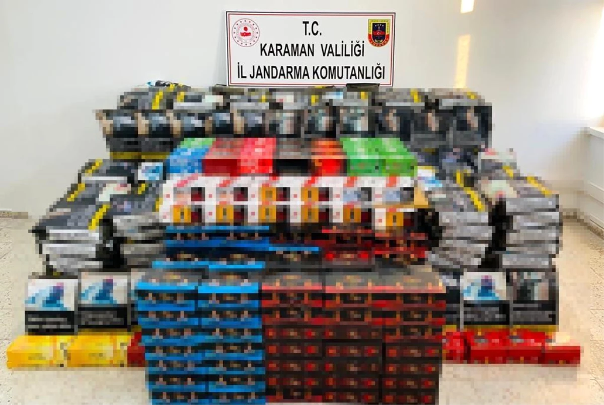 Karaman\'da 229 kilo kaçak tütün ele geçirildi