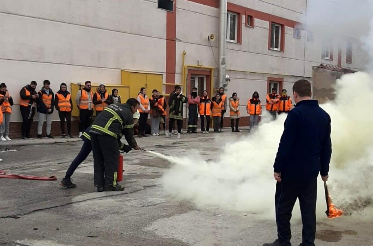 AKUK öğrencilerine uygulamalı tatbikat