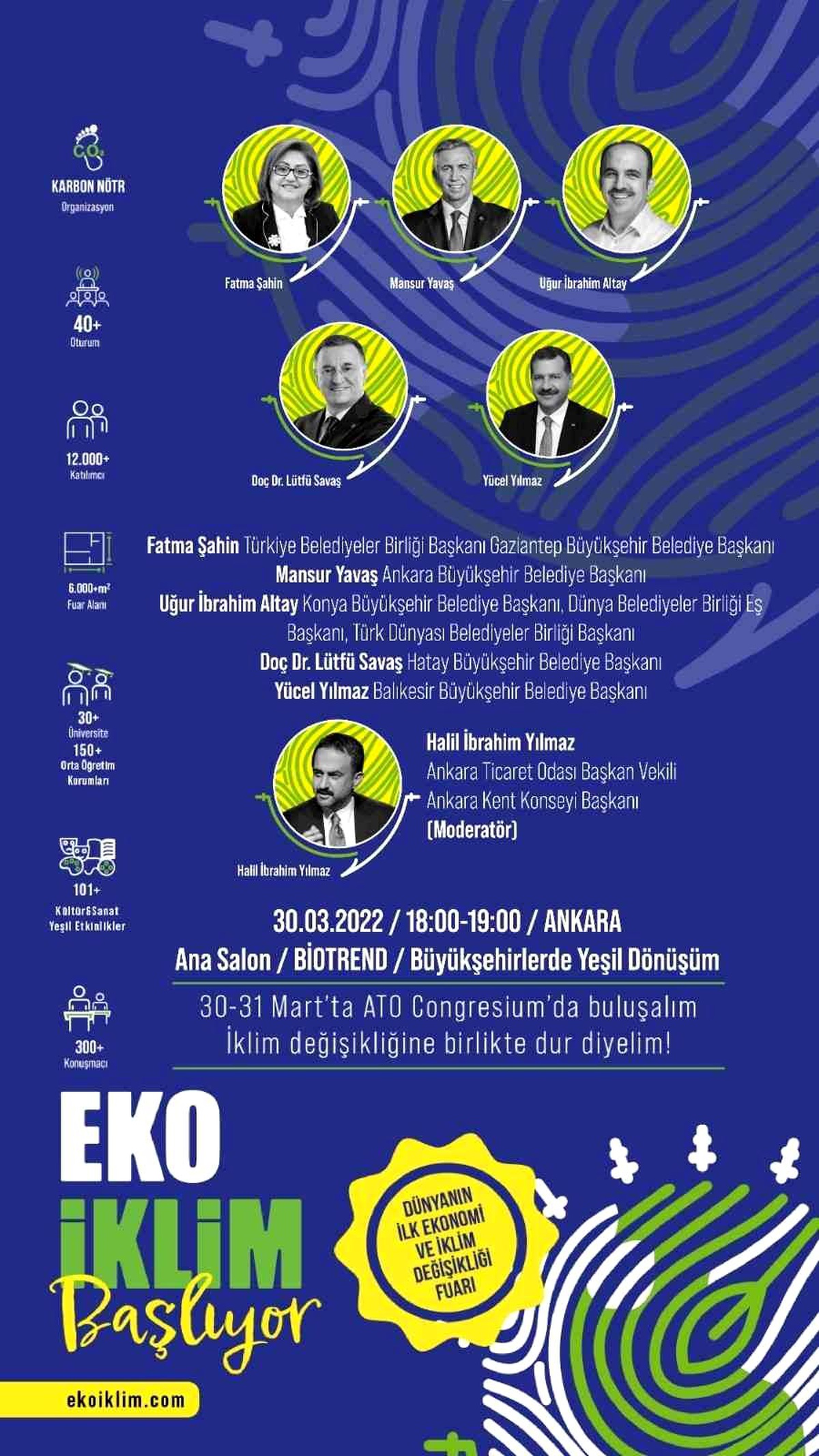 5 büyükşehir EKO İKLİM Zirvesi\'nde buluşacak