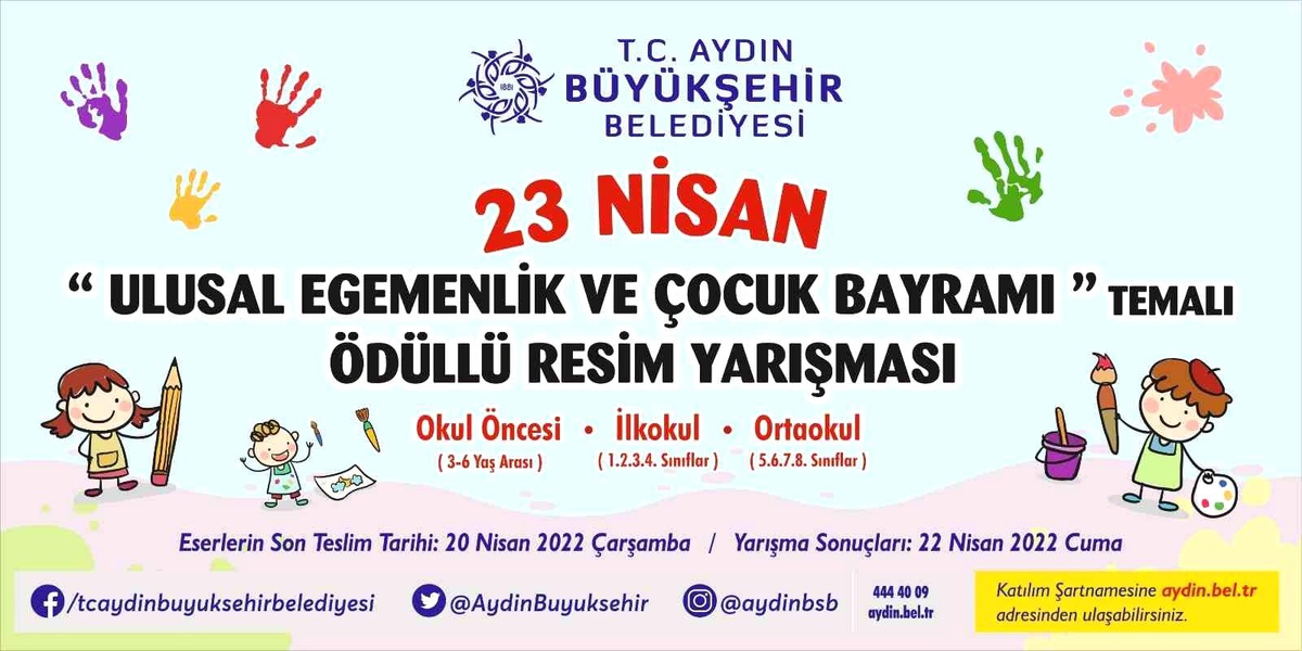 Aydın Büyükşehir Belediyesi \'23 Nisan\' temalı resim yarışması düzenlenecek