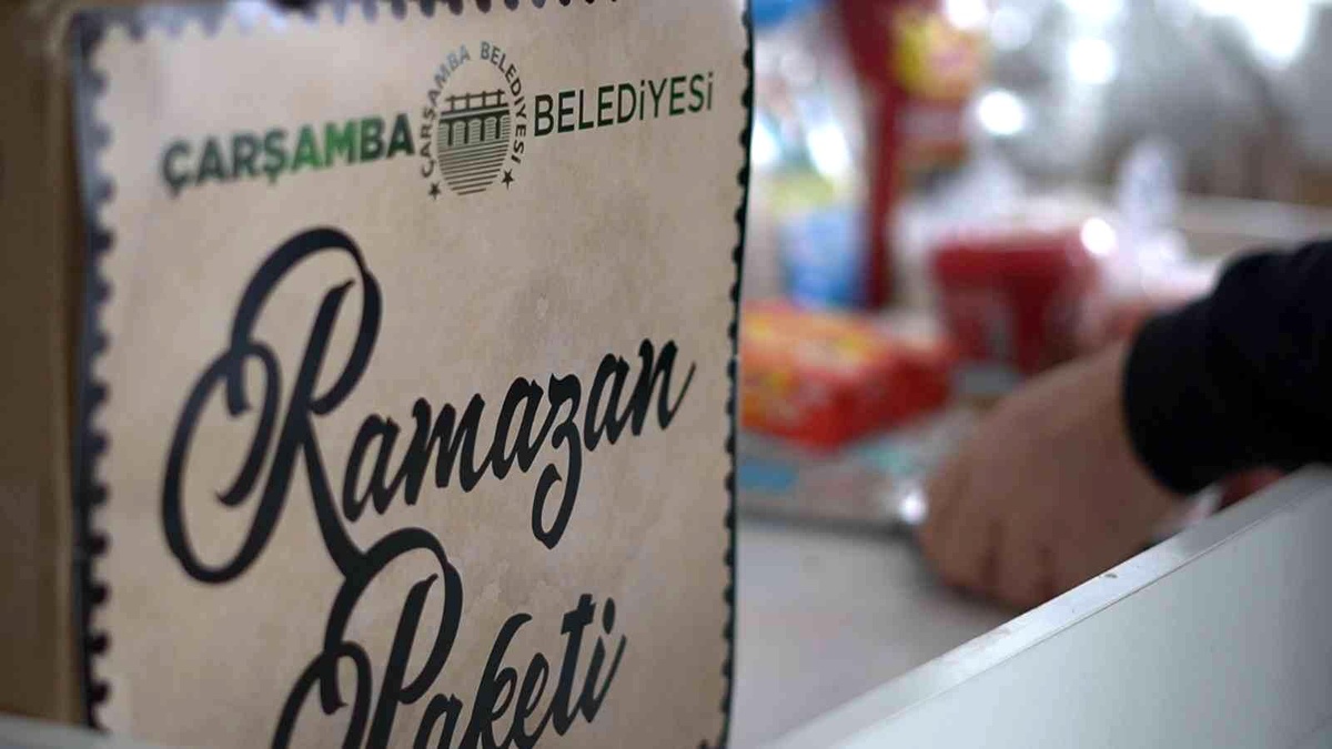 Çarşamba Belediyesi\'nden 750 aileye market kartı, bin 300 aileye erzak yardımı